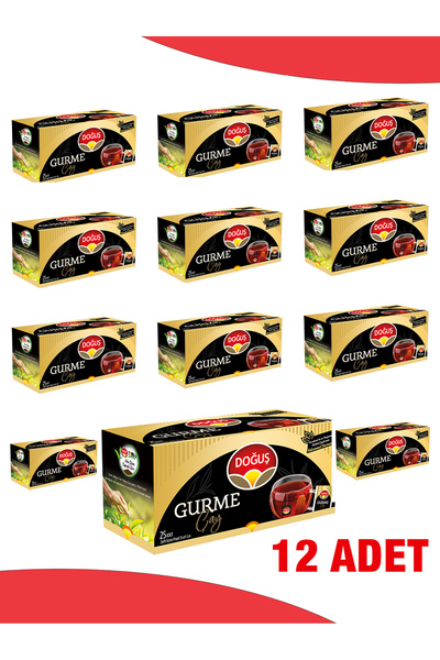Doğuş Çay Doğuş Gurme Bardak Poşet Çay 25’li 12 Adet Koli