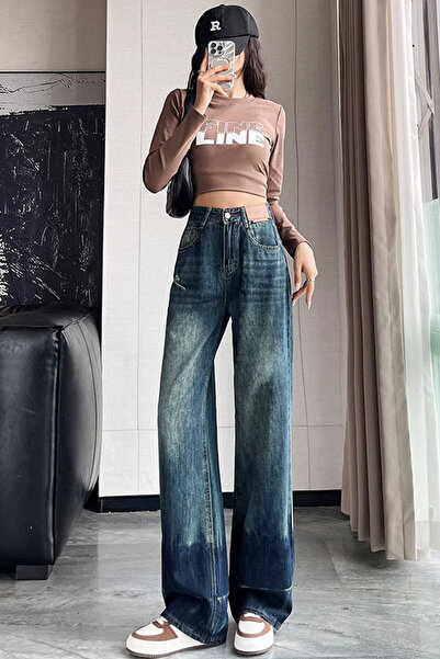 dorbe women's wide-leg high-waisted jeans