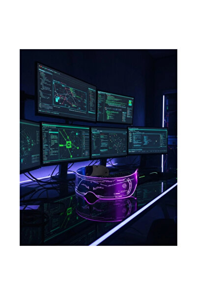 Machnera Ochelari de petrecere cu LED-uri multicolore, design ergonomic și ușor