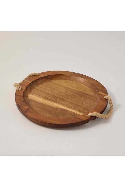 Alberto acacia wood round tray 35*35*4 cm