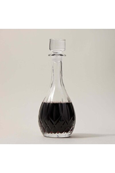 RCR transparent crystal glass decanter with lid