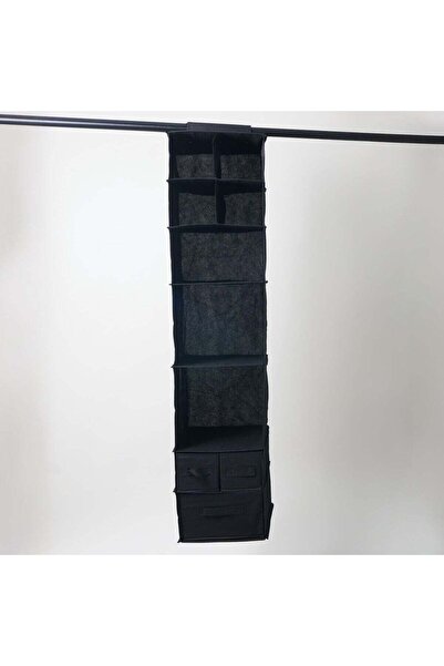 homez Polyester Clothes Organizer Hanging Organizer with 7 Tiers and 3 Drawer...