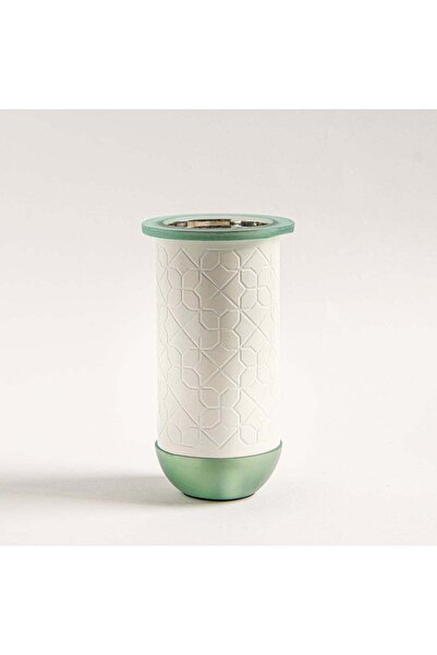 homez مبخرة عود من مجموعة صفا مصنوعة من المعدن الأبيض