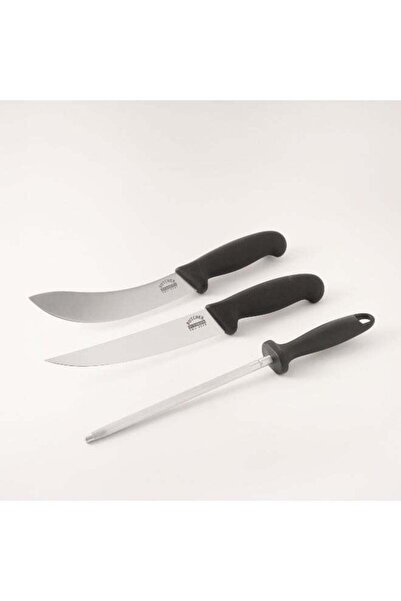 Samura طقم سكاكين جزار مكون من 4 قطع من الفولاذ المقاوم للصدأ، أسود