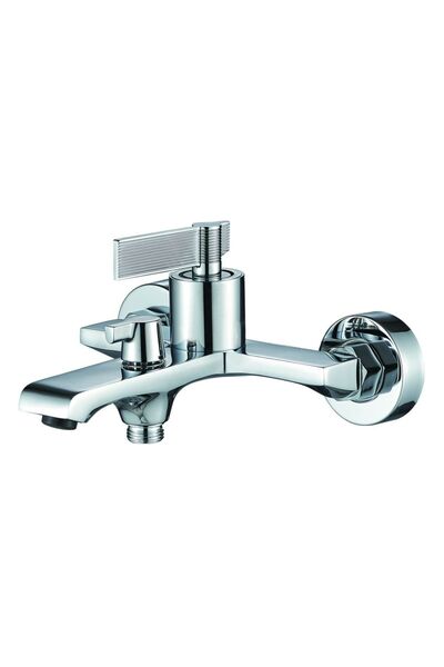 Milano Luxe Drift Bath Shower Mixer Set - Chrome & Brass sanitary Solution, D...