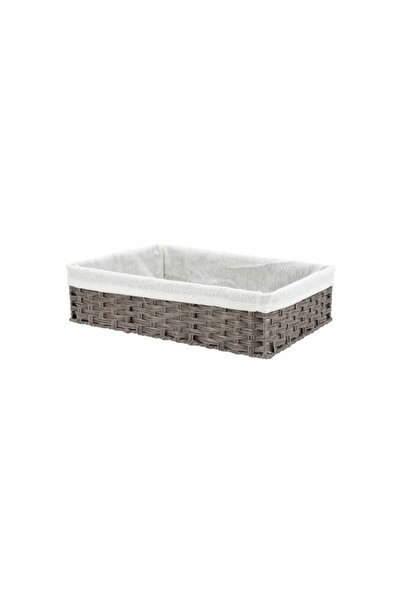 homez LAUNDRY STORAGE BASKET L42*W26*H10 CM GREY