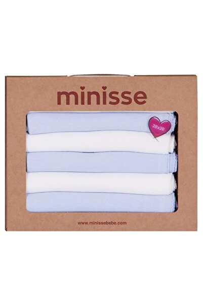 Civil Baby Set of 6 Flat 29X29Cm Mouth Cloths and Wipes - Ecru Standard