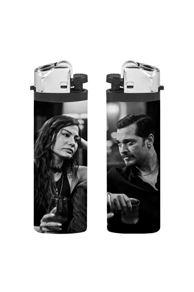 Saatistan 2'li Rüya & Eşref Klasik Tek Kaplamalı Çakmak Seti