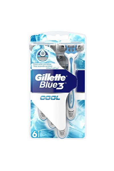 Gillette Blue 3 Cool Razors, 6 Pieces