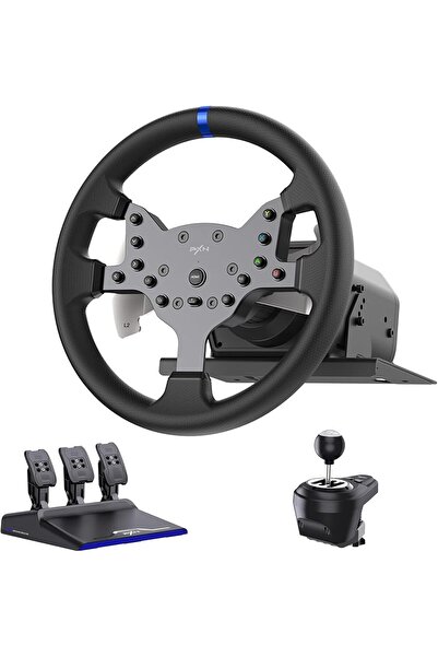 pxn عجلة قيادة سباقات الكمبيوتر الشخصي بتقنية التغذية الراجعة للقوة، قابلة لل...