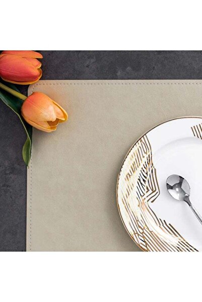 LA MESA Beige Plastic Plate Mat Set 2 pcs 45*30cm