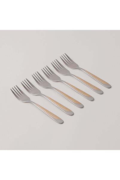 Pentola Stainless Steel Cake Fork Set 6pcs with Mirror Polish 2.5mm
