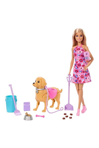 mattel Barbie ve Köpekçiğin Yürüyüş Zamanı JJB46
