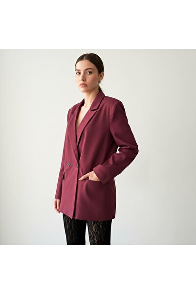 Cistern İstanbul Women's Double Button Lined Blazer Jacket