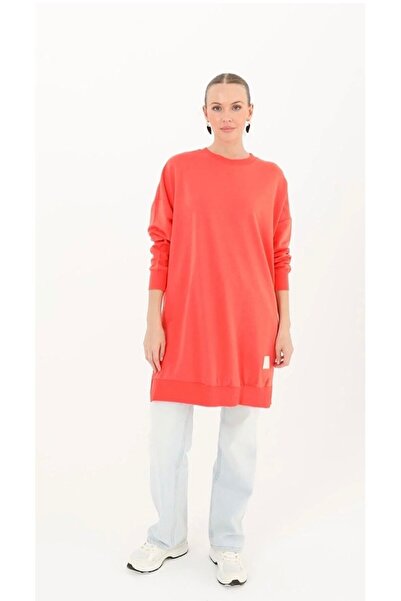 ThisBest Puane Soul Organic Cotton Crew Neck Two Yarn Coral Tunic
