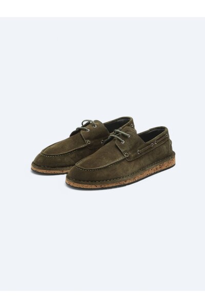 Kip Khaki Suede Smart Casual Shoes
