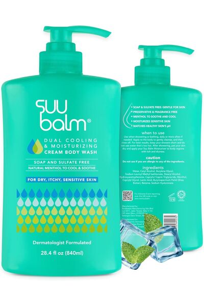 Suu Balm Body Wash - Gel for Itching, Psoriasis, and Eczema Relief - Treatmen...