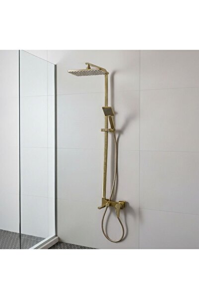 Milano عمود دش مطري من هوب - لوحة دش كاملة من الفولاذ المقاوم للصدأ/النحاس