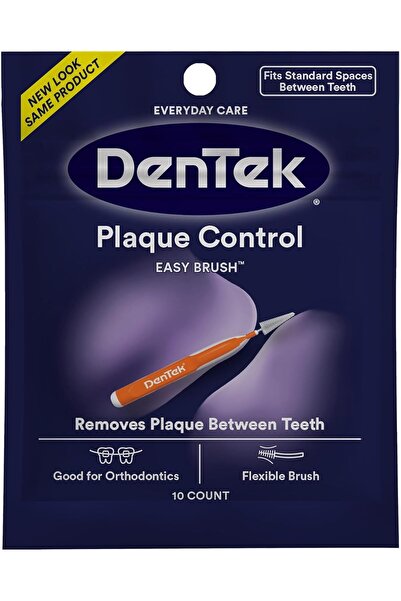 DENTEK Easy Brush Advanced Clean Interdental Brushes, Standard, 10 Count, Man...