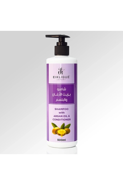 EIKLIQUE LUXURY Argan Oil Shampoo - Nourishing & Strengthening Hair Cleanser ...