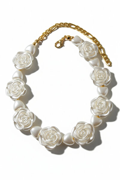 Stoneage قلادة للكلاب مزينة باللؤلؤ - طوق - سلسلة