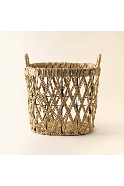 homez Rattan Oval Basket L, Beige