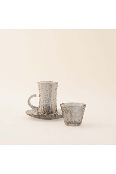 Dallaty طقم شاي 18 قطعة مصقول بنمط خطي