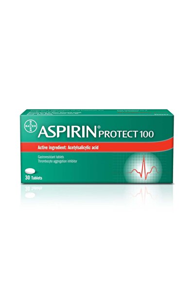 Aspirin أقراص بروتكت المقاومة للمعدة بتركيز 100 ملغ مع حمض أسيتيل ساليسيليك، ...