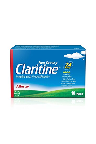 Claritine 10mg Tablets Pack of 10 Fast Allergy Relief Tablets