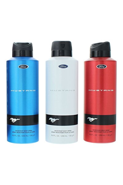Ford Set Ford: Mustang Blue, Deodorant spray, pentru bărbați, 200 ml + Mustan...