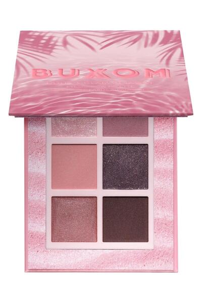 buXom Buxom, Dolly's Glam Getaway, Παλέτα σκιών ματιών, 6 αποχρώσεις, 7,2 γρ.