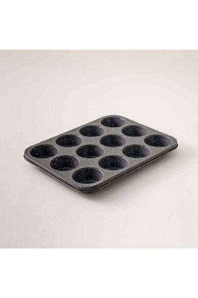 Alberto صينية مافن من الفولاذ الكربوني تتسع لـ 12 كوبًا