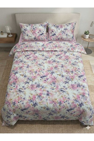 Arma Concept Double Floral Patterned Duvet Cover Set & 4 Pillowcases + Fitted...
