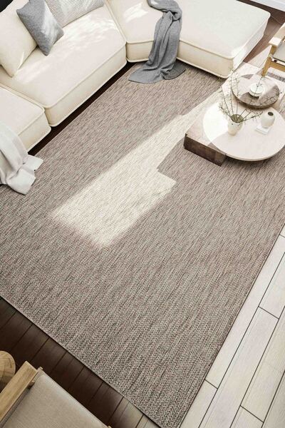 Oriente Home Velora Gri Hasır Dokuma Kaymaz Taban Sisal Kilim Yıkanabilir Sal...