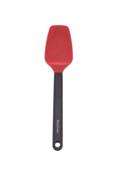 BETTY CROCKER Silicone Spatula With Grip Handle Red/Black 30cm