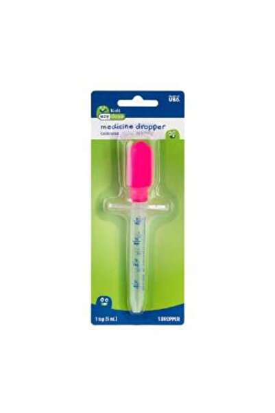 EzyCare قطارة دواء معايرة للأطفال من بلس بينك، سعة 5 مل، قطعة واحدة