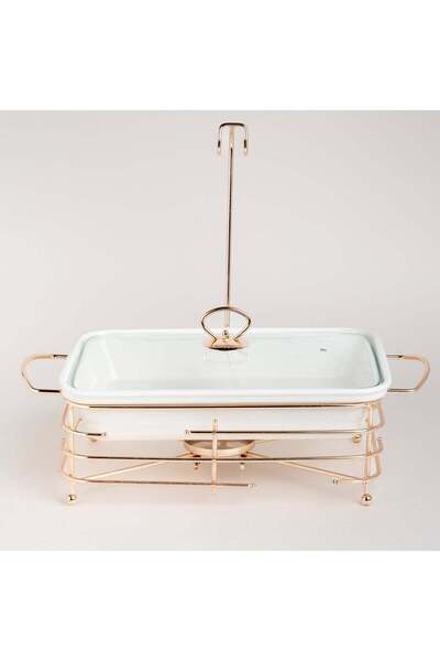 LA MESA Rectangle Casserole With Warmer Stand