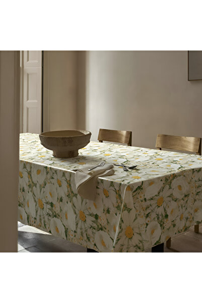 Willuxe مفرش طاولة، غطاء طاولة الطعام، غطاء مقاوم للبقع، مقاوم للماء وقابل لل...