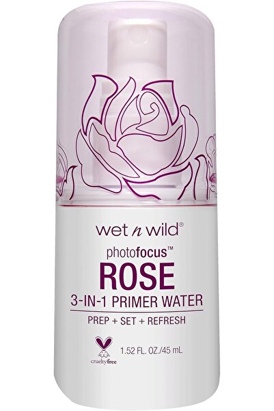 WET N WİLD Photo Focus Water Primer, Rose Addiction, 1.5 Ounce