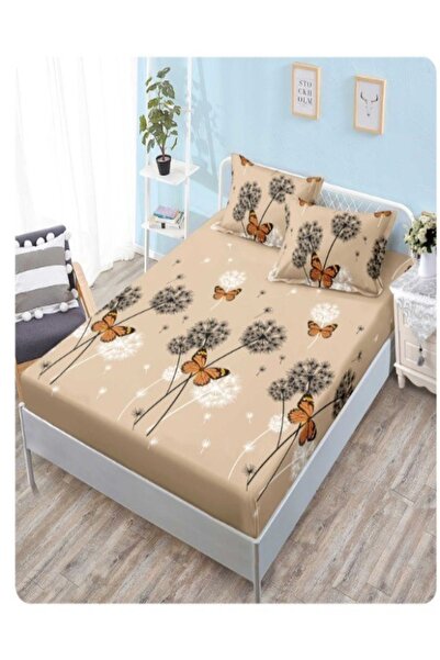 Pucioasa Husa de pat cu elastic + 2 Fete de Perna, Pucioasa, Pat dublu 180x200