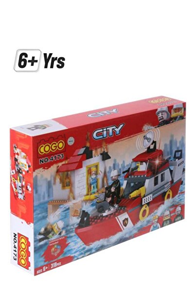 MAAS مجموعة مكعبات بناء شاحنة إطفاء كوجو من مجموعة المدينة