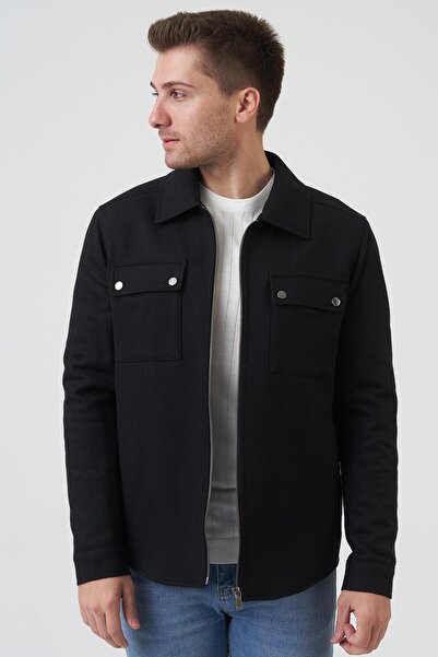 White Stone New York 58161 Slim Fit Coat Black