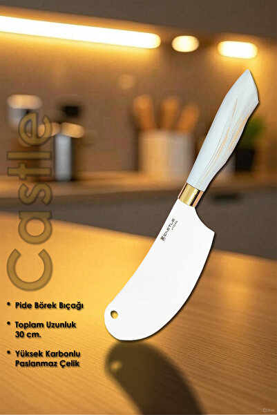 Castle Shine Serisi Mutfak Börek Pide Pizza Şef Bıçağı Et Ekmek Sebze Salata ...