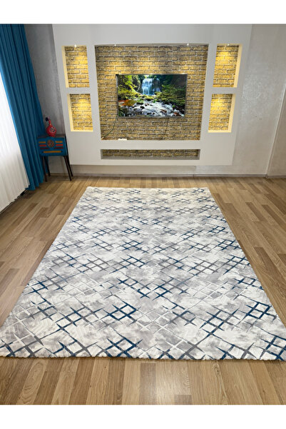 Sarar 6 m² LASTİKSİZ Halı Örtüsü Kare Desen