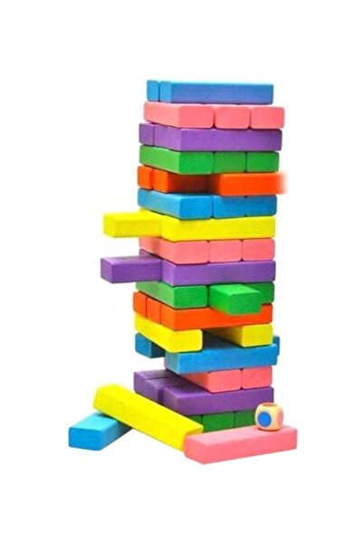 MAAS مكعبات خشبية رائعة للأطفال بحواف مرتفعة من جينغا