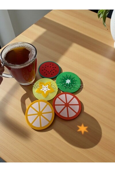 RENK YAPI RÜYASI 5 Pieces of Non-Slip Durable Table Surface Protectors Silico...