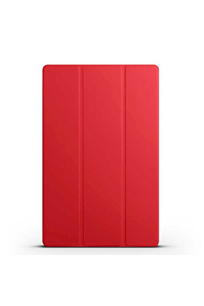 Giz Story غطاء ذكي متوافق مع جهاز Galaxy Tab S8 Ultra SM-X900 مع حامل - أحمر