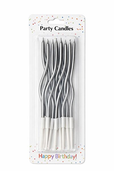 Vivian Fireworks Group Lumânări Aniversare Răsucite din Parafină, Set 12 Bucă...