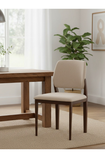 BEC13 كرسي مودرن مبطن بقماش فاخر وأرجل متينة - تصميم يجمع بين الراحة والأناقة