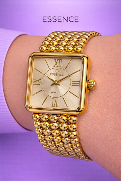 Essence Kadın Kol Saati Altın Kaplama Bilek Modeli